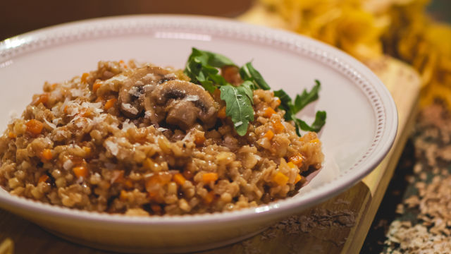 Risotto de Cevada Vegetariano