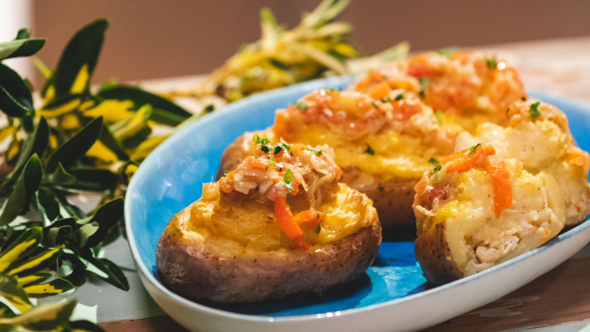 Batatas Recheadas com Pescada
