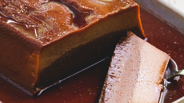 Pudim de Chocolate e Avelãs ao Vapor