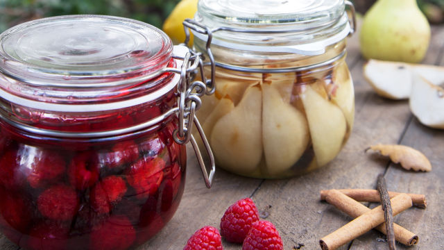 Conserva de Pêra e Conserva de Framboesa