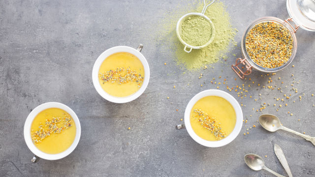 Panacotta de Matcha e Mel