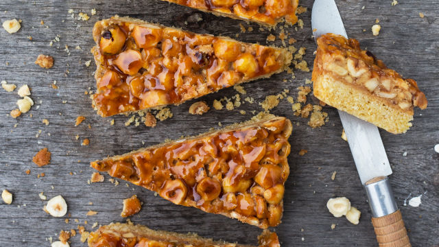 Tarte de Avelãs Caramelizadas