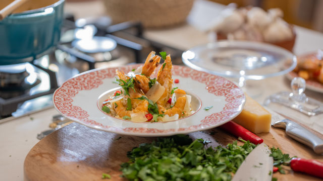 Risotto de Camarão e Lima