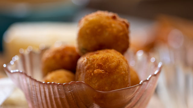 Arancini com Queijo de Monforte
