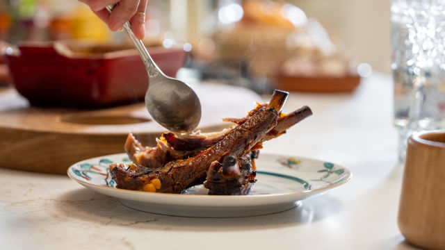 Entrecosto assado no forno