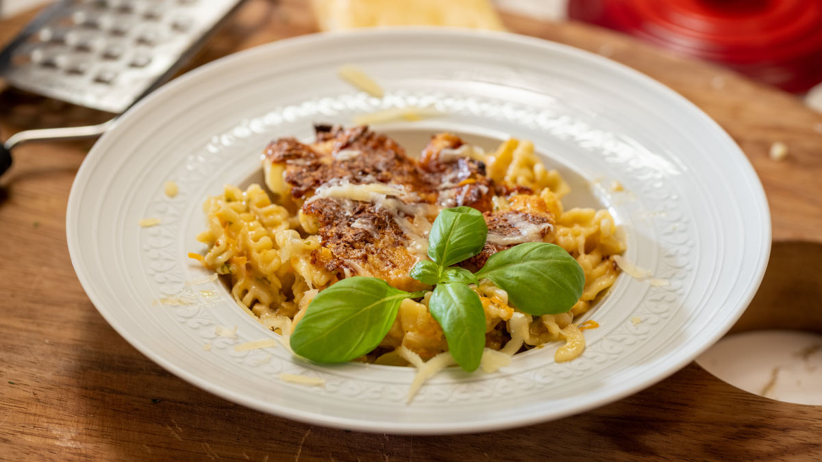 Macarrão no forno