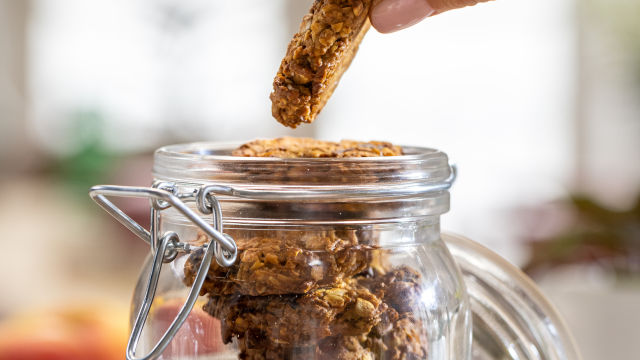Bolachas de Maçã, Caju e Muesli