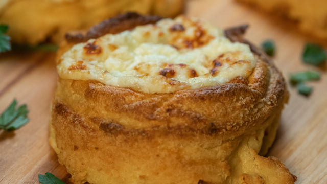 Suflês de Queijo Cabra