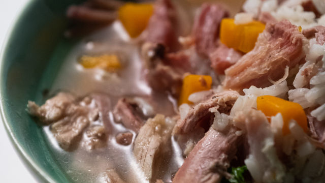 Caldo de Perdiz com Arroz