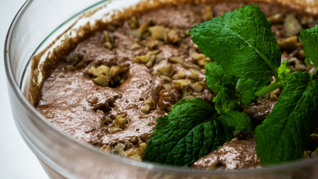 Mousse de Chocolate com Laranja