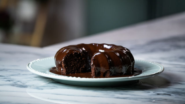 Bolo de Grão-de-Bico e chocolate