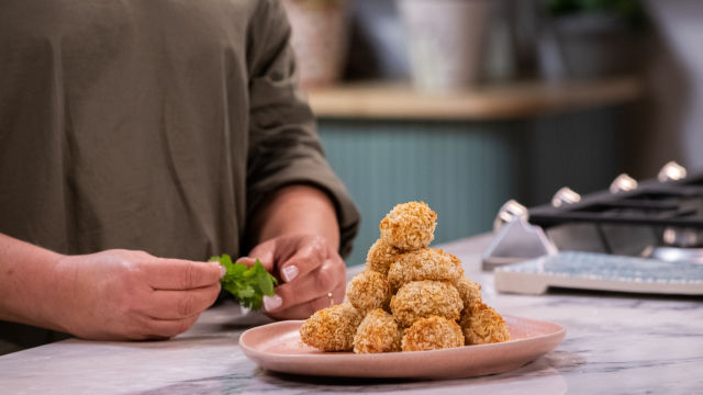 Pastelinhos de bacalhau com panko