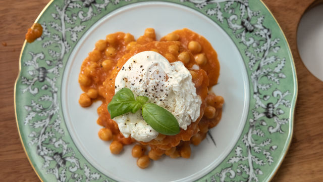 Estufado De Grão E Polenta