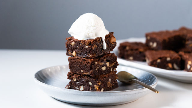 Brownie de Figo e Amêndoa
