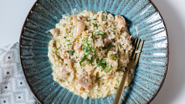 Risoto de Pézinhos de Coentrada