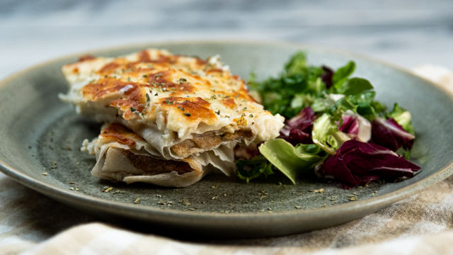 Crepes de Legumes Gratinados