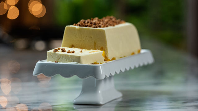 Gelado de Manga com Praliné de Avelãs