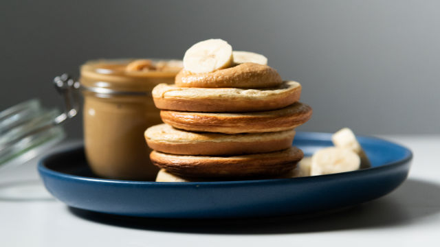 Panquecas com Manteiga de Amendoim