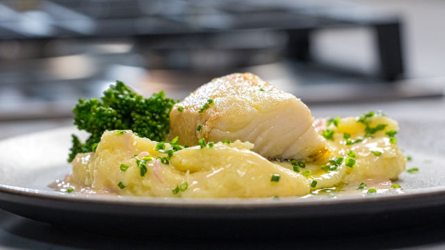 Bacalhau com Musseline de Batata