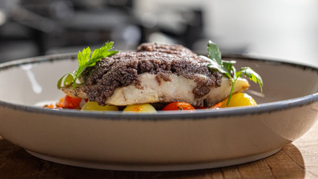 Corvina com Crosta de Azeitona