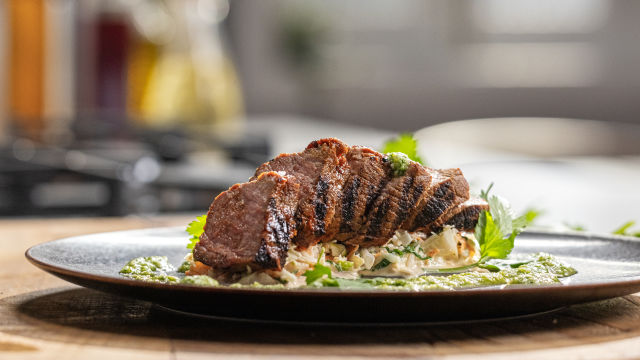 Presa de Porco com Coleslaw