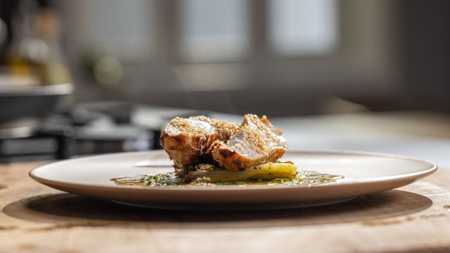 Peito de Frango com Alho Francês