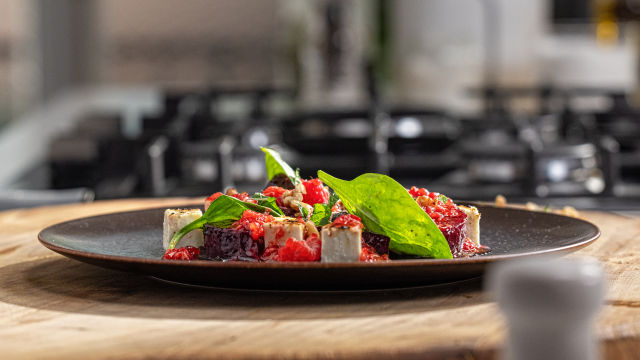 Salada de Beterraba e Framboesas