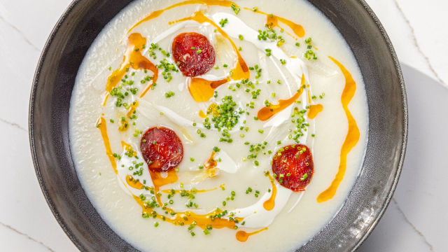 Creme de Espargos com Chouriço