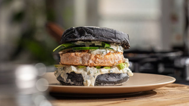 Hamburguer de Salmão