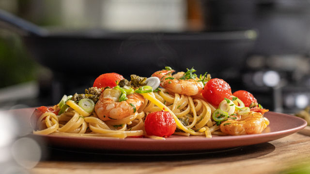 Linguini de Gambas