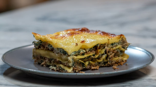 Lasanha de Cachaço de Porco