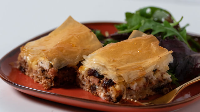 Mil-folhas de Frango e Nozes