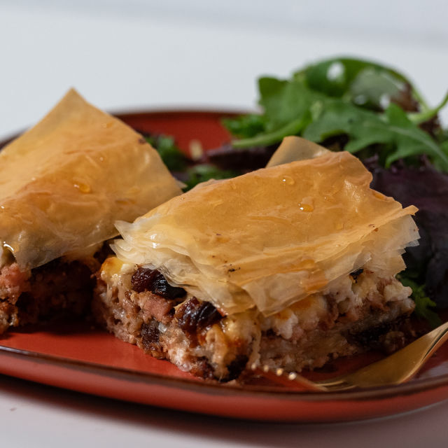 Mil-folhas de Frango e Nozes