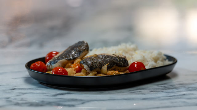 Funcho com Tranches de Pescada