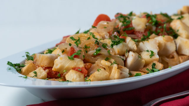 Bacalhau de Tacho com Batata Frita