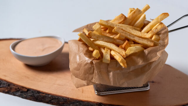 French Fries com Molho Rosa