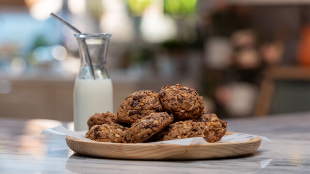 Bolachas de Chocolate e Avelã