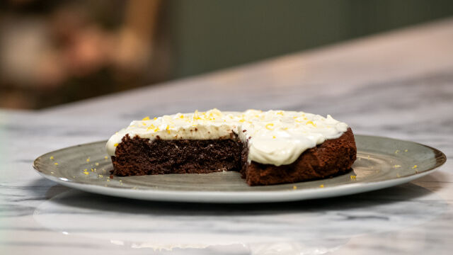 Bolo Mousse de Chocolate com Creme de Limão