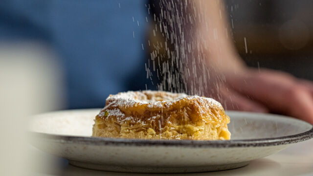 Pudim de Massa Filo e Baunilha Queimada