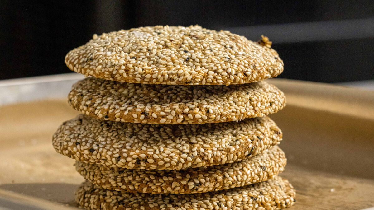 Bolachas de Sésamo e Manteiga Noisette