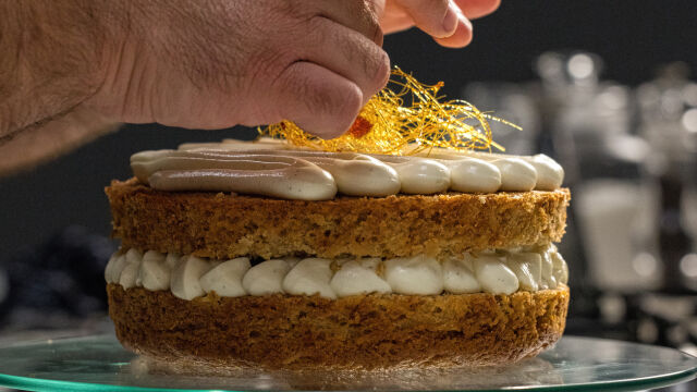 Bolo de Maçã Toffee