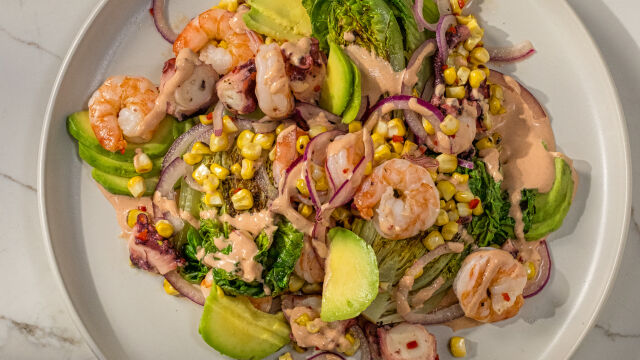 Cocktail de Camarão e Polvo