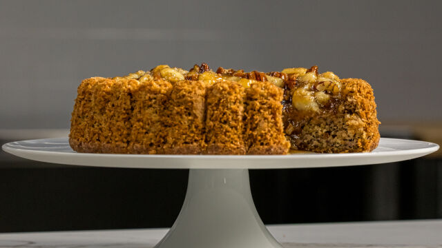 Bolo de Banana Caramelizada