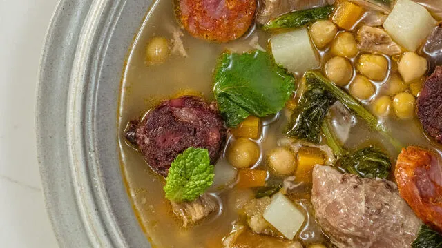 Cozido de Grão à Alentejana