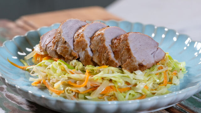 Lombinhos de Porco com Harissa e Mel