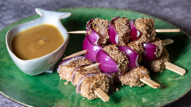 Espetadas de Atum com Molho de Manga