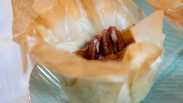 Cestas de Três Queijos com Pera e Nozes Pecan