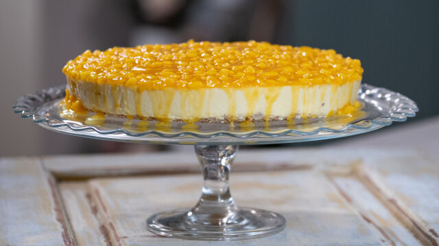 Cheesecake de Manga e Laranja