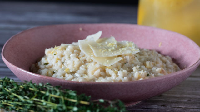 Limão Preservado com Risotto do Mesmo