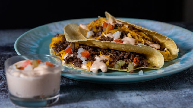 Tacos de Carne e Shitake